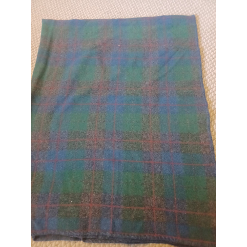 50’s Wool Plaid Blanket Canada Tartan Throw Vintage